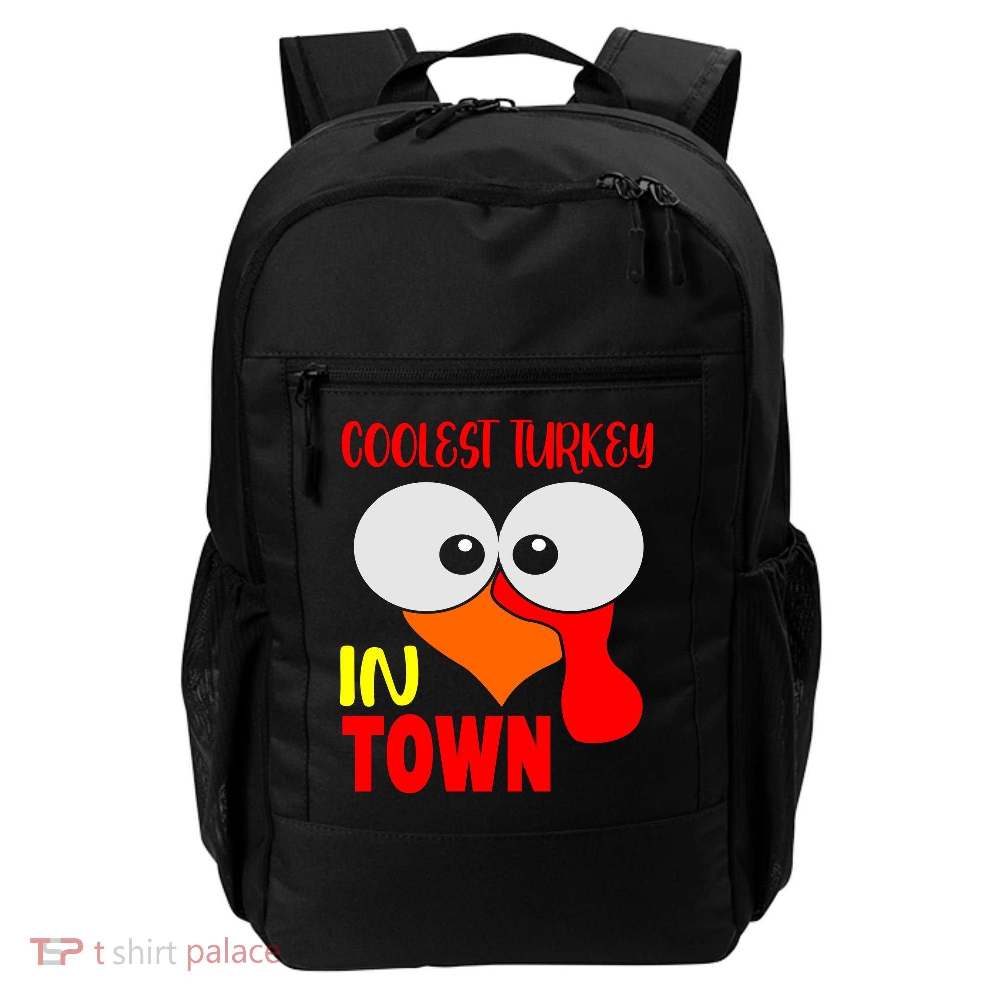 Coolest Turkey In Town Funny Thanksgiving Backpack