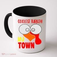 Coolest Turkey In Town Funny Thanksgiving Coffee Mug thumb 0