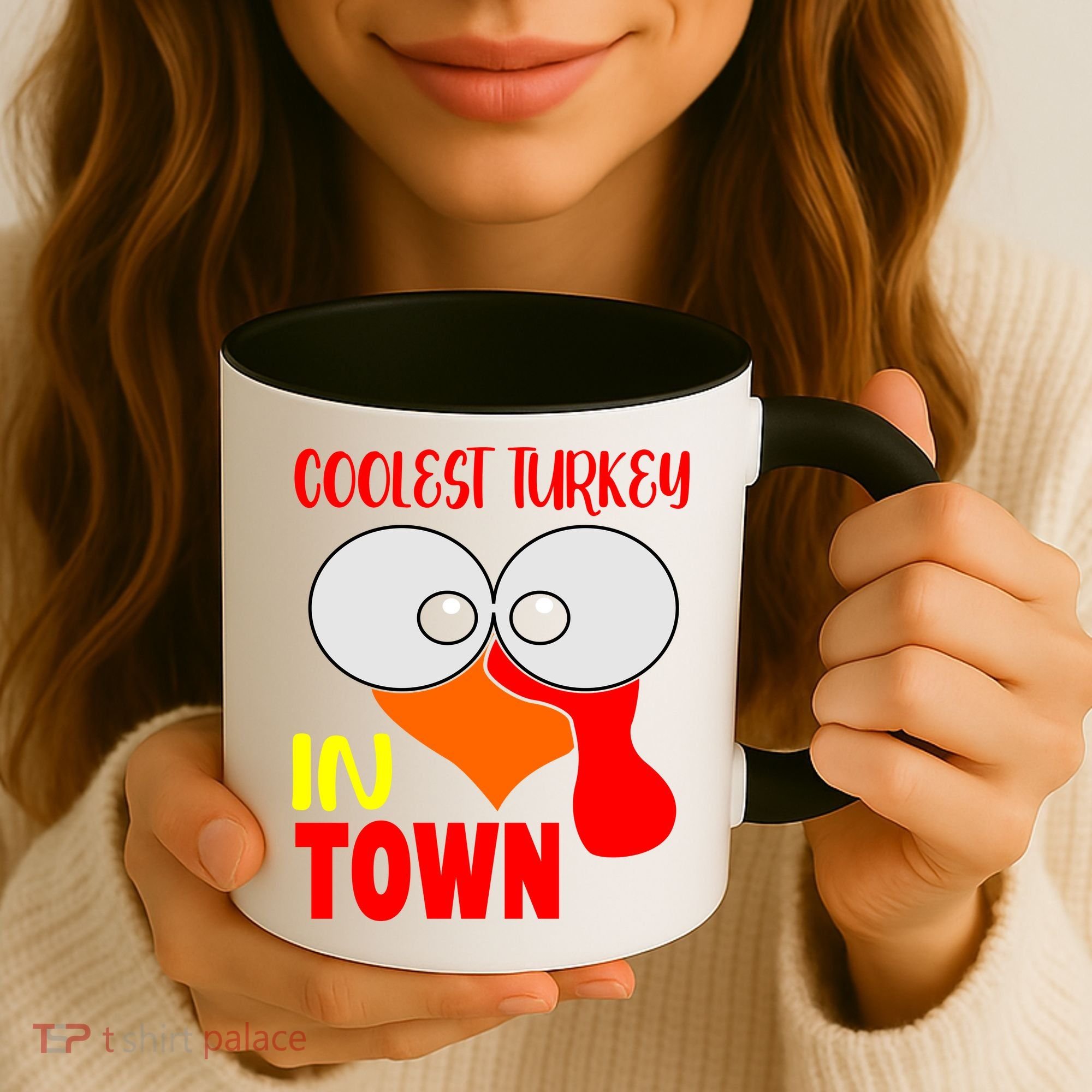 Coolest Turkey In Town Funny Thanksgiving Coffee Mug