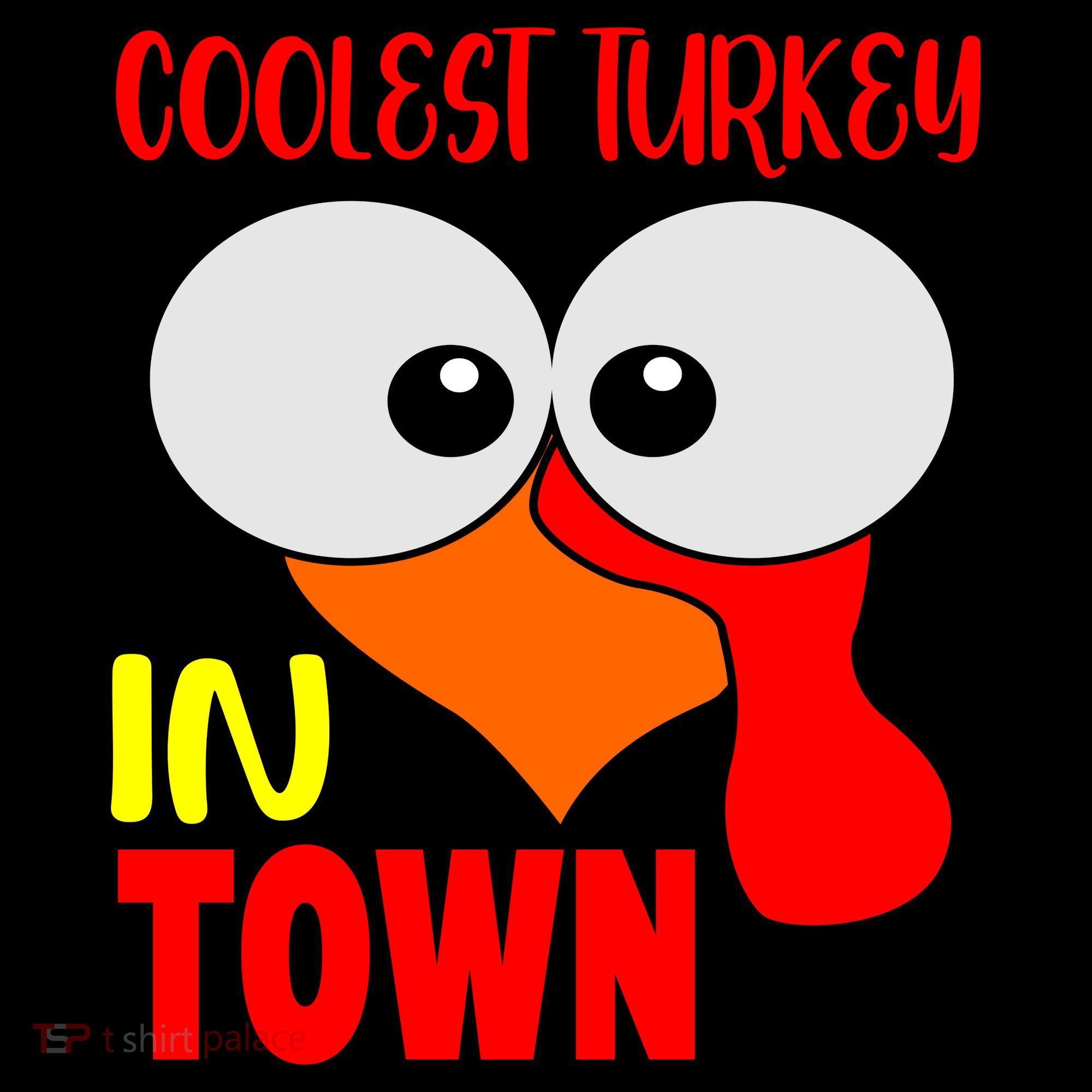 Coolest Turkey In Town Funny Thanksgiving Women's Hoodie