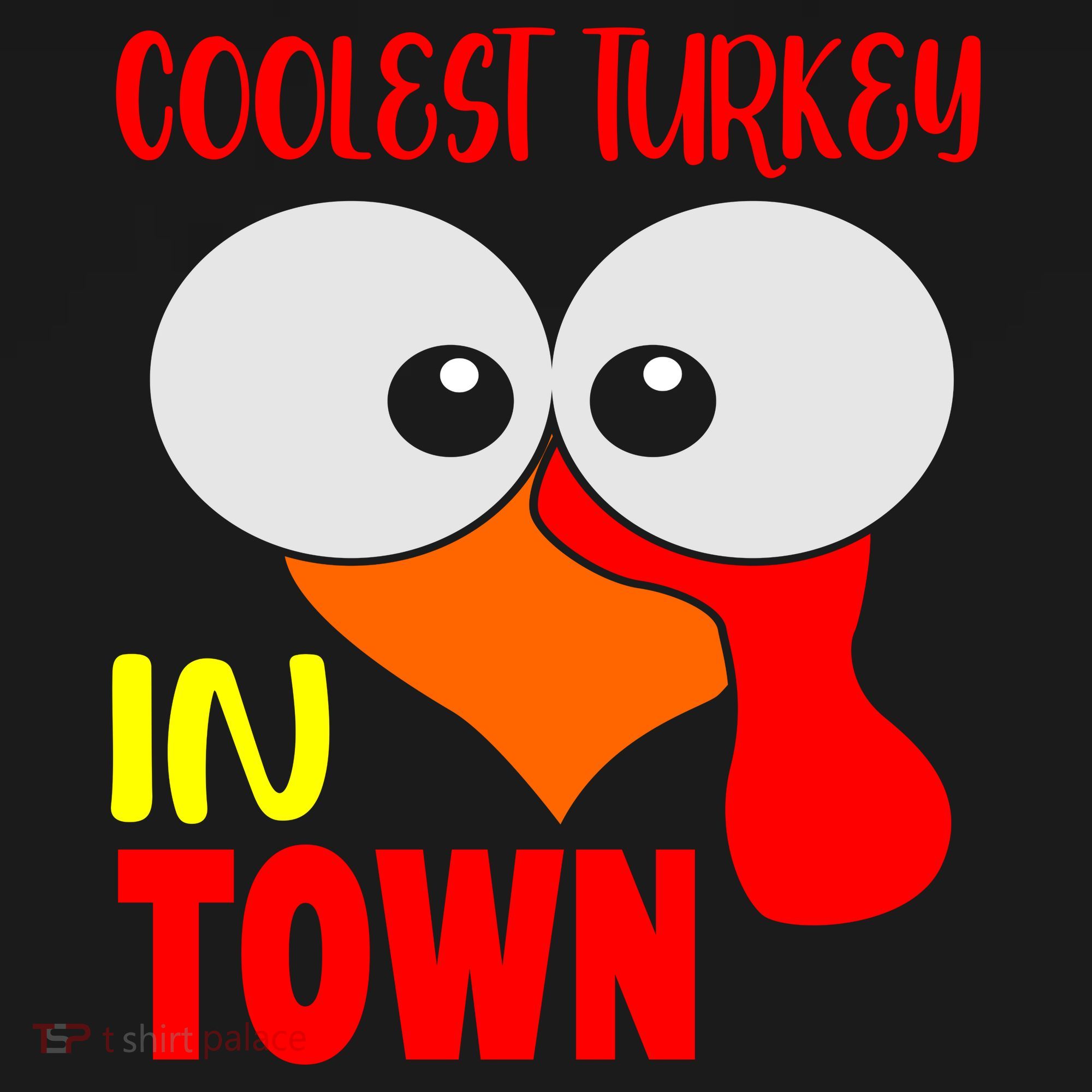 Coolest Turkey In Town Funny Thanksgiving Women's Tank Top