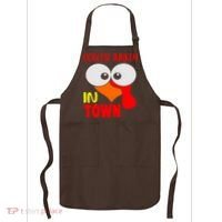 Coolest Turkey In Town Funny Thanksgiving Apron thumb 0