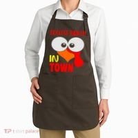 Coolest Turkey In Town Funny Thanksgiving Apron thumb 2