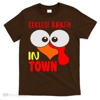 Coolest Turkey In Town Funny Thanksgiving T-Shirt thumb 0