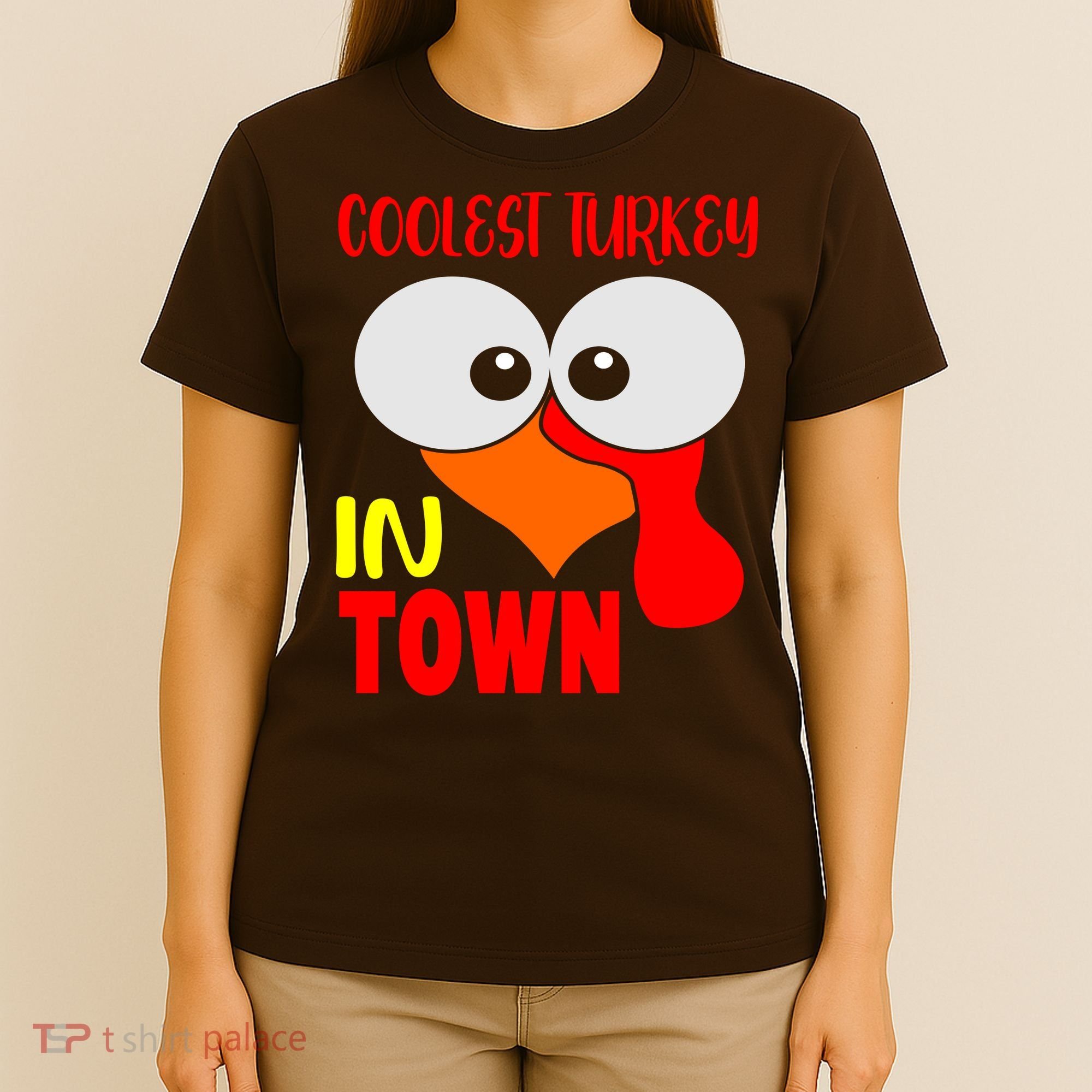Coolest Turkey In Town Funny Thanksgiving T-Shirt