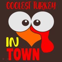 Coolest Turkey In Town Funny Thanksgiving Mousepad thumb 1