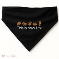 Capybara This Is How I Roll Cute Capy Rodent USA-Made Doggie Bandana thumb 0