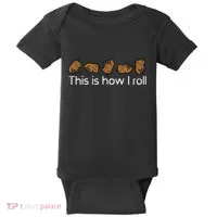 Capybara This Is How I Roll Cute Capy Rodent Baby Bodysuit thumb 0
