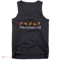 Capybara This Is How I Roll Cute Capy Rodent Tank Top thumb 0