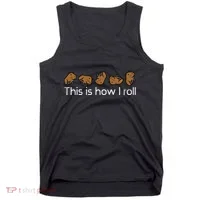 Capybara This Is How I Roll Cute Capy Rodent Tank Top thumb 0