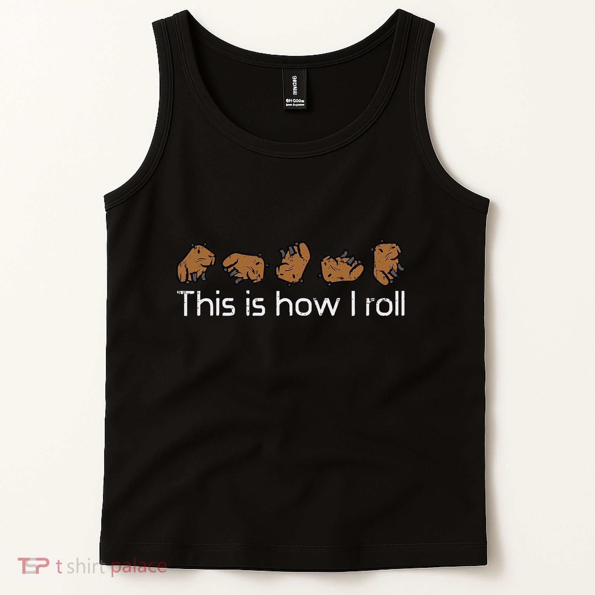 Capybara This Is How I Roll Cute Capy Rodent Tank Top