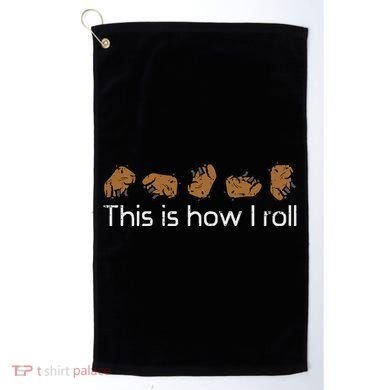 Capybara This Is How I Roll Cute Capy Rodent Golf Towel