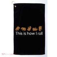 Capybara This Is How I Roll Cute Capy Rodent Golf Towel thumb 0
