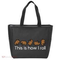 Capybara This Is How I Roll Cute Capy Rodent Tote Bag thumb 0