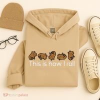 Capybara This Is How I Roll Cute Capy Rodent Hoodie thumb 4