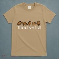 Capybara This Is How I Roll Cute Capy Rodent T-Shirt thumb 5