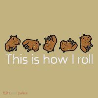 Capybara This Is How I Roll Cute Capy Rodent Polo thumb 2