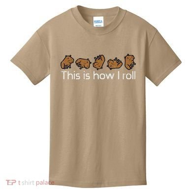Capybara This Is How I Roll Cute Capy Rodent Kids T-Shirt