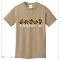 Capybara This Is How I Roll Cute Capy Rodent Kids T-Shirt thumb 0