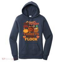 Cute Thanksgiving I Teach The Cutest Little Turkeys In The Flock Women's Hoodie thumb 0