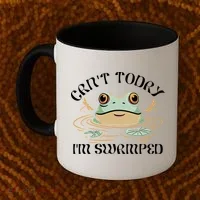 Can't Today I'm Swamped Toad Frog Meme Coffee Mug thumb 2