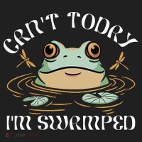 Can't Today I'm Swamped Toad Frog Meme Tumbler thumb 3
