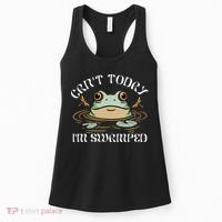 Can't Today I'm Swamped Toad Frog Meme Women's Tank Top thumb 0
