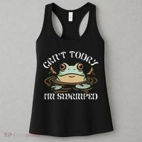 Can't Today I'm Swamped Toad Frog Meme Women's Tank Top thumb 3