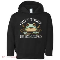 Can't Today I'm Swamped Toad Frog Meme Toddler Hoodie thumb 0