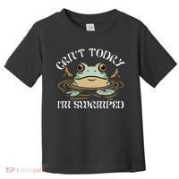 Can't Today I'm Swamped Toad Frog Meme Toddler T-Shirt thumb 0