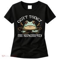Can't Today I'm Swamped Toad Frog Meme Women's T-Shirt thumb 0