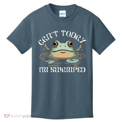 Can't Today I'm Swamped Toad Frog Meme Kids T-Shirt