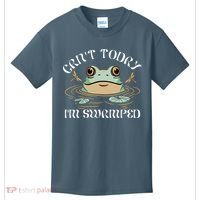 Can't Today I'm Swamped Toad Frog Meme Kids T-Shirt thumb 0
