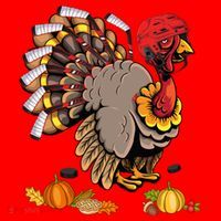 Cute Turkey Ice Hockey Player Turkeys Day Happy Thanksgiving Gift Santa Hat thumb 1
