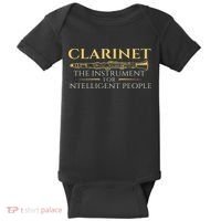 Clarinet The Instrument For Intelligent People Clarinetist Baby Bodysuit thumb 0