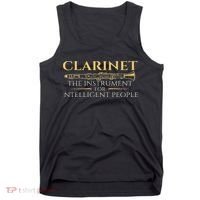 Clarinet The Instrument For Intelligent People Clarinetist Tank Top thumb 0