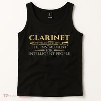 Clarinet The Instrument For Intelligent People Clarinetist Tank Top thumb 2