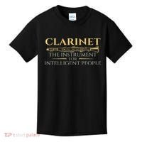 Clarinet The Instrument For Intelligent People Clarinetist Kids T-Shirt thumb 0