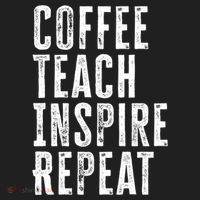 Coffee Teach Inspire Repeat For Teacher Coffee Lover Cute Gift Beanie thumb 2
