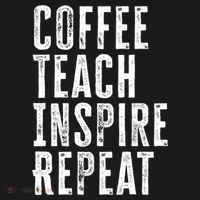 Coffee Teach Inspire Repeat For Teacher Coffee Lover Cute Gift Ornament thumb 1