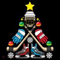 Christmas Tree Ice Hockey Christmas Tree Hockey Stick Gloves Great Gift Coffee Mug thumb 5