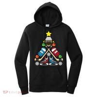 Christmas Tree Ice Hockey Christmas Tree Hockey Stick Gloves Great Gift Women's Hoodie thumb 0
