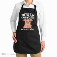 Cute This Is My Human Costume I'm Really A Pig Apron thumb 2