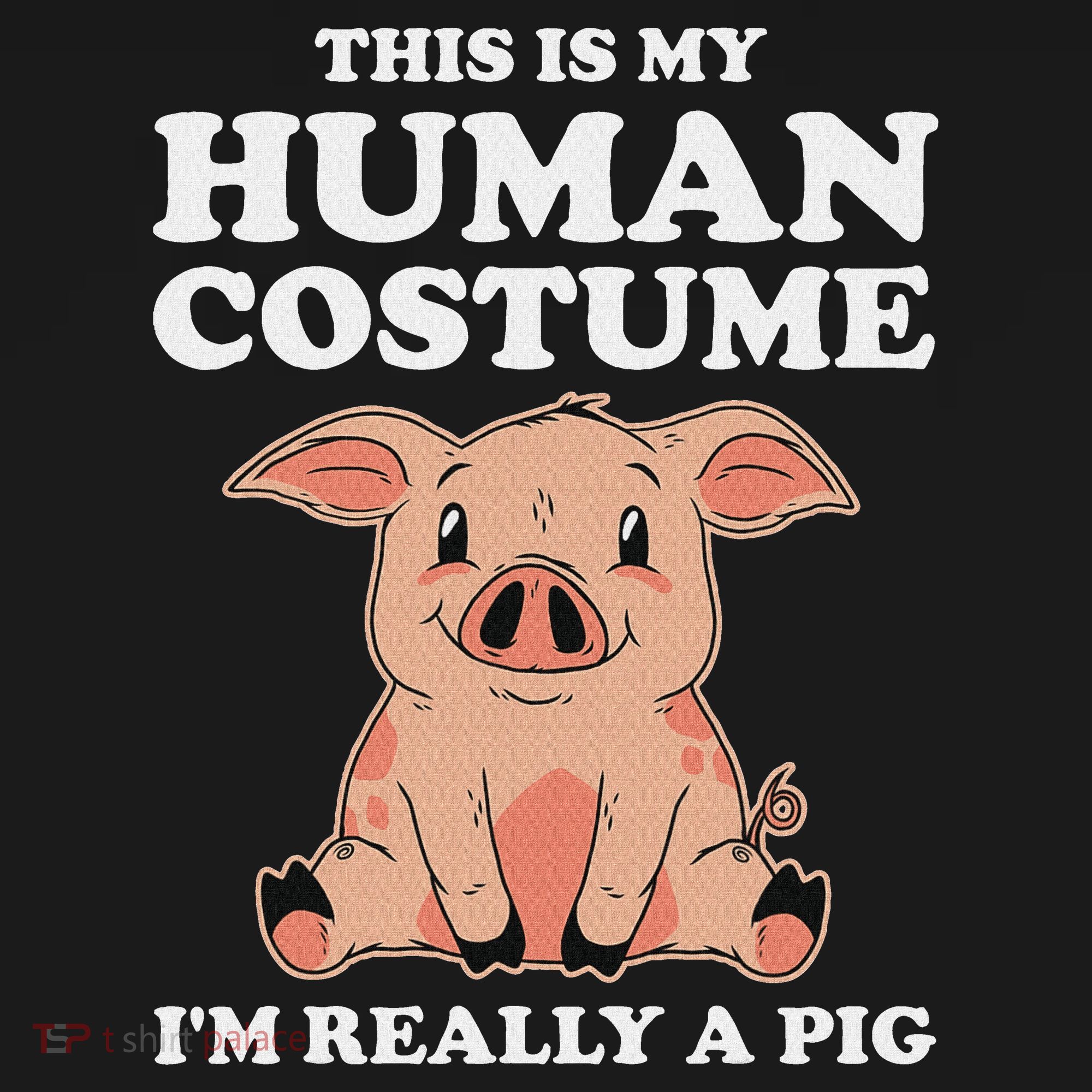 Cute This Is My Human Costume I'm Really A Pig Women's Hoodie