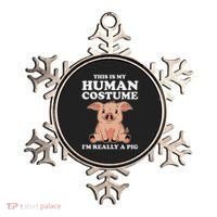 Cute This Is My Human Costume I'm Really A Pig Ornament thumb 0