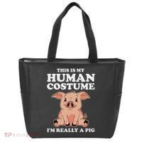 Cute This Is My Human Costume I'm Really A Pig Tote Bag thumb 0