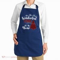Christmas Trees It's The Most Wonderful Time Of The Year Apron thumb 2