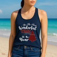 Christmas Trees It's The Most Wonderful Time Of The Year Women's Tank Top thumb 2
