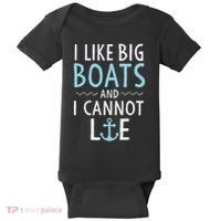Cruise Trip I Like Big Boats And I Cannot Lie Cruising Baby Bodysuit thumb 0