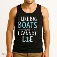 Cruise Trip I Like Big Boats And I Cannot Lie Cruising Tank Top thumb 3
